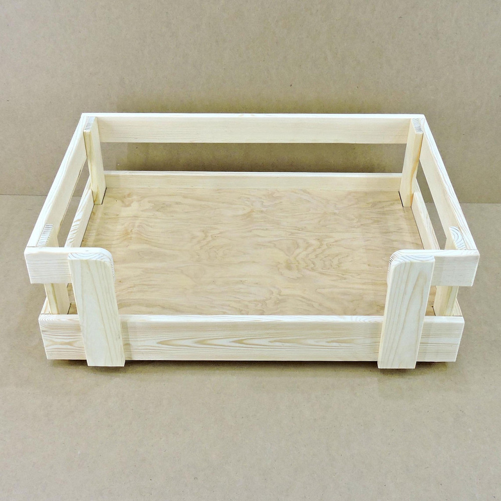 Лежак деревянный для собаки 