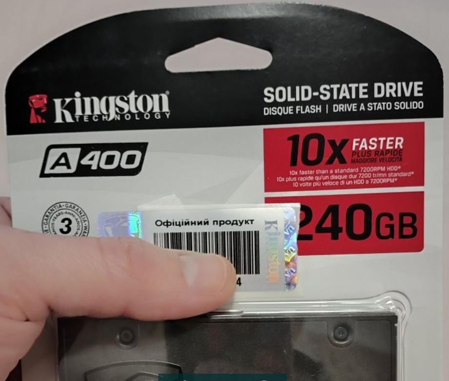 Жёсткий Диск SSD Kingston A400 240Gb. Киев - изображение 2