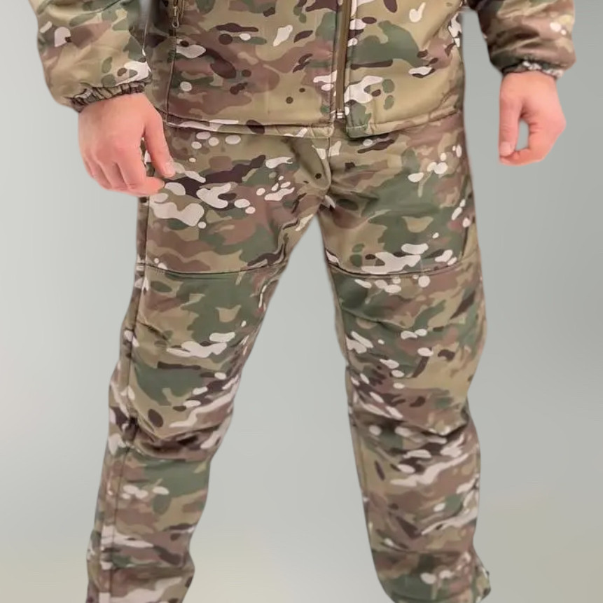 Зимние брюки Softshell тактические с мембраной на -20, Мультикам, размер XXL, брюки софтшелл зима для военных Solmir Киев - изображение 1