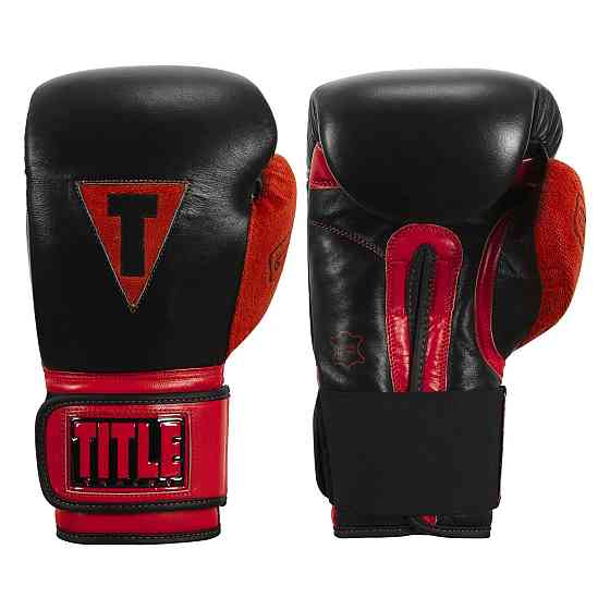 Боксерські рукавиці TITLE Boxing All Heart Bag Gloves 2.0 Black/Red 16 oz (бинти 4м. в комплекті) Каменское