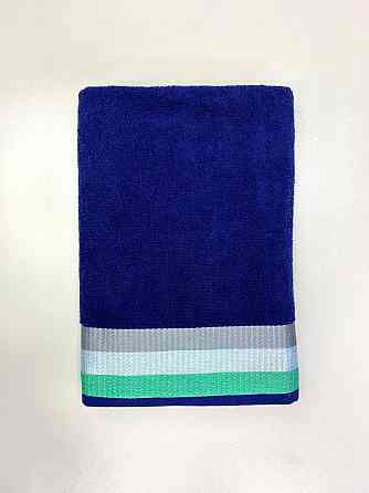 Махровое полотенце Ideal Textile 70*140 см с яркими полосками (56860802) темно синій Черновцы