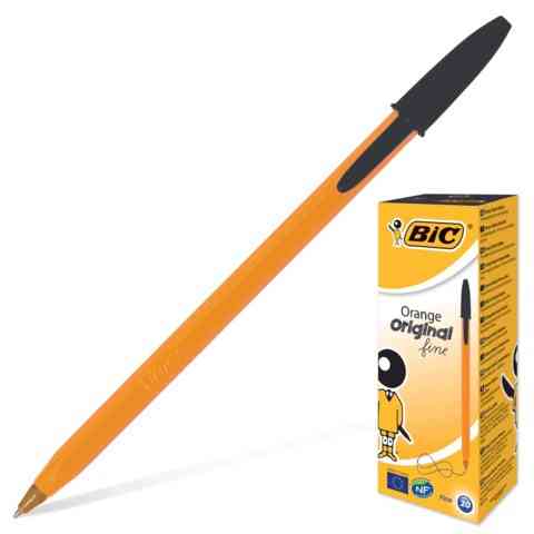 Ручка кулькова "BIC""Оранж" чорна, шт Київ