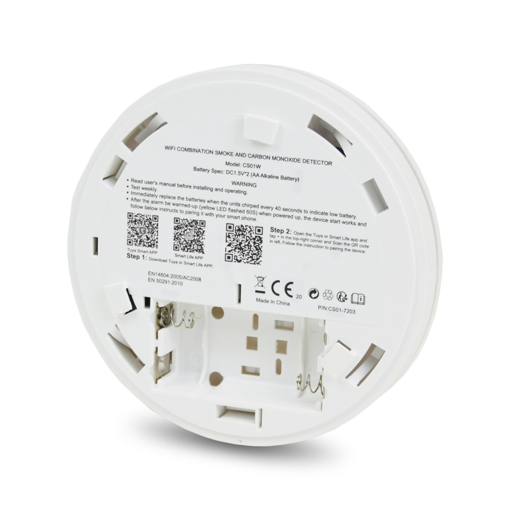 Бездротовий автономний датчик диму та чадного газу ATIS-801DW-T з підтримкою Tuya Smart Київ - фото 3