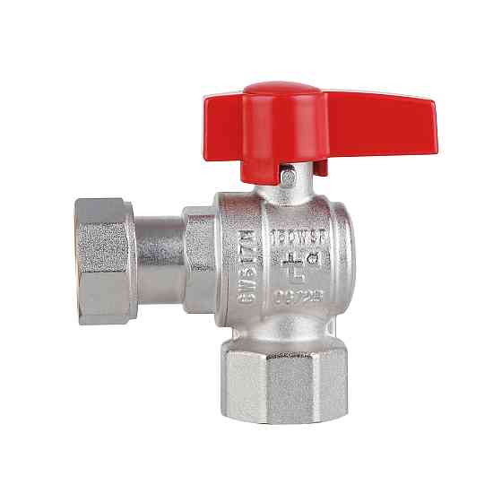 Кран кульовий Thermo Alliance Standart 3/4" В кутовий, PN40, з накидною гайкою TAS223W20 Київ