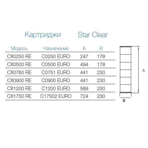 Картридж сменный Hayward CX0250 RE для фильтров Star Clear C0250EURO Киев