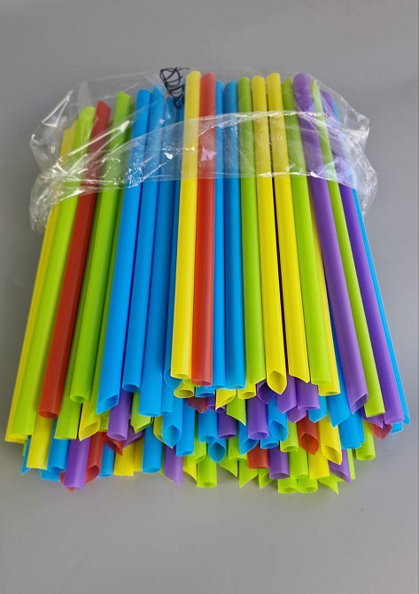 Трубочка для напоїв фрешка d10-19см мікс Смузі (100 шт) Харків - фото 2