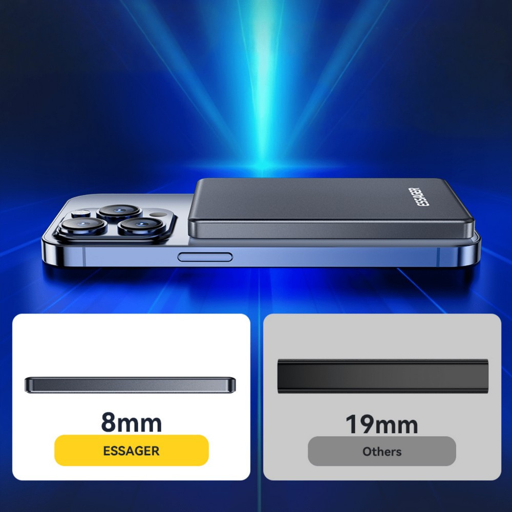 Універсальна мобільна батарея Essager Cross-Border 5000 mAh 20 W Magsafe/PD/QC3.0 Grey (EDY5K-YJ0A-Z) ( 14397 ) Харьков - изображение 3