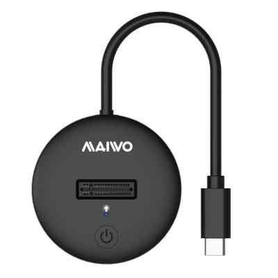 Док-станция для накопителей Maiwo M.2 NVMe/SATA SSD to USB3.2 Gen2 USB-C 10Gbps (K1698P2) Винница
