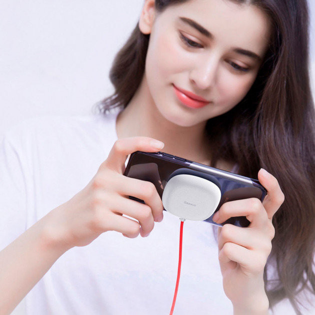 Бездротовий заряд Baseus Suction Cup Wireless Charger WXXP-02 (Білий) Миколаїв - фото 8