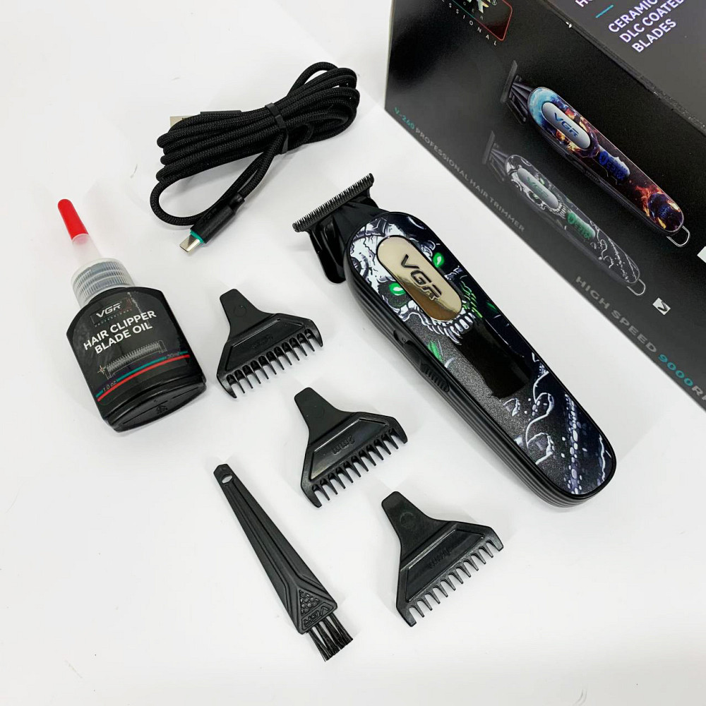 Малошумна машинка для стрижки волосся VGR V-260, Машинка для стрижки волосся професійна RL-24 Львів - фото 7