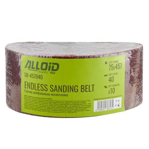 Стрічка шліфувальна нескінченна 75х457мм, зерно 40, 10шт Alloid Одеса - фото 9