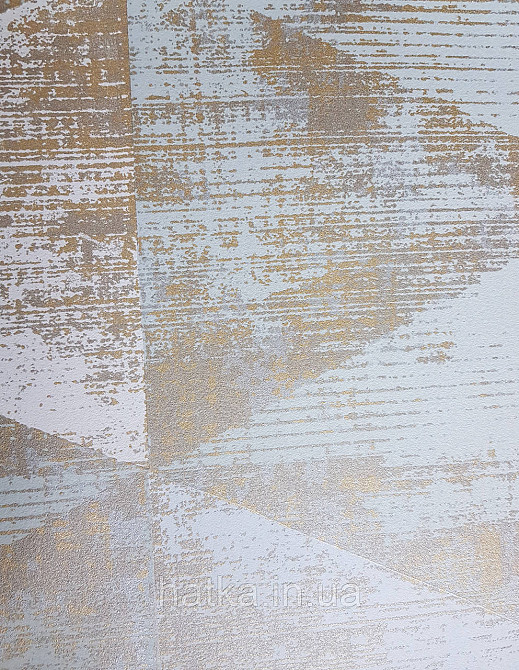 Обои виниловые на флизелине AS creation Geo Effect 0.53х10 геометрия треугольники 3д зеленые золото 38353-1 Киев - изображение 2