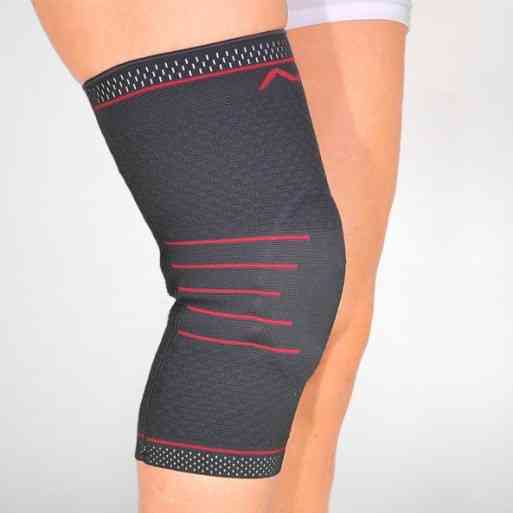 Бандаж на колено трикотажный с кольцом и вставками Orthopoint REF-700 фиксатор коленного сустава, Размер XL Каменец-Подольский