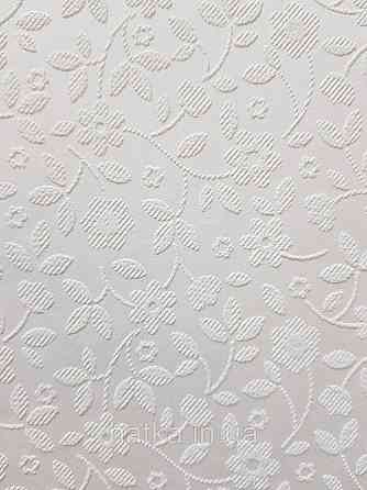 Обои под покраску виниловые на флизелине  Sintra Paint by 1.06x25 м цветы листья ветки белые 541166 Киев