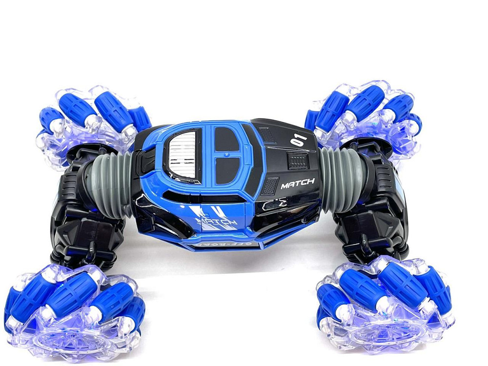 Машина трюкова Limo Toy перевертень всюдихід 2 пульта дистанційного керування Синій (М 5508) Чернігів - фото 7