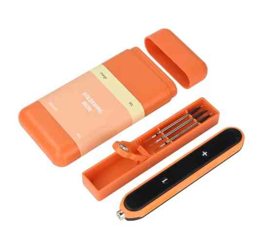 Паяльник акумуляторний M501 USB IRON 15 W 1400mA + 3 жала Жовтогарячий Вінниця
