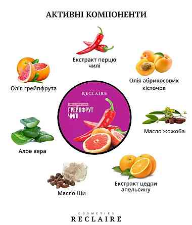 Гаряче обгортання Грейпфрут-Чилі Reclaire 200 мл Київ
