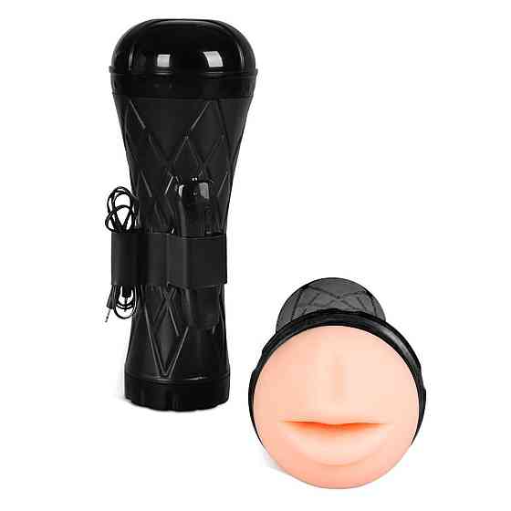 Мастурбатор з вібрацією Passion Cup - Mouth Sex Aura Київ