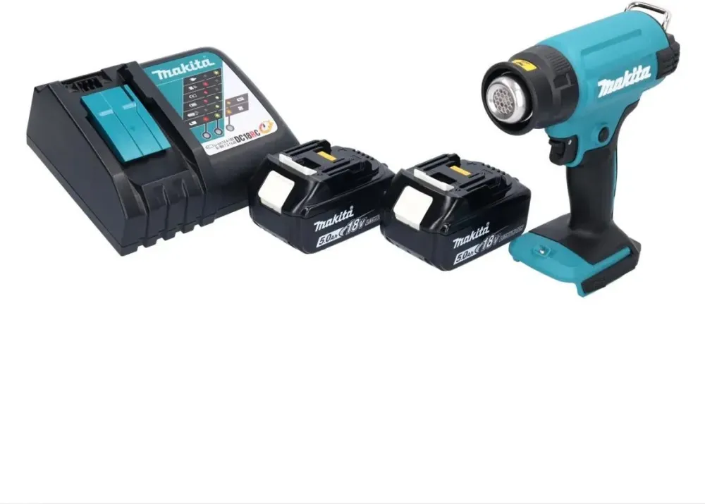 Makita Pistolet Na Gorce Powietrze Dhg 180 Rt 18 V 550 C + 2X Акумулятор 5,0 Ah Adowarka DHG180RT Київ - фото 1