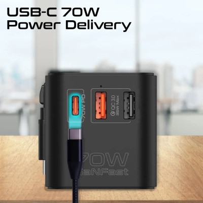 Зарядное устройство Promate tripmate-gan70r Винница - изображение 11