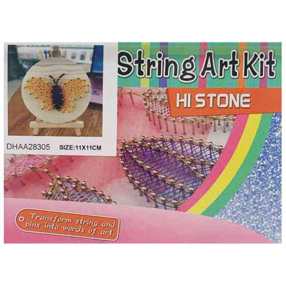 Дитячий набір для творчості стрінг-арт "Метелик" YG0115(28305) дерев'яна основа Вінниця