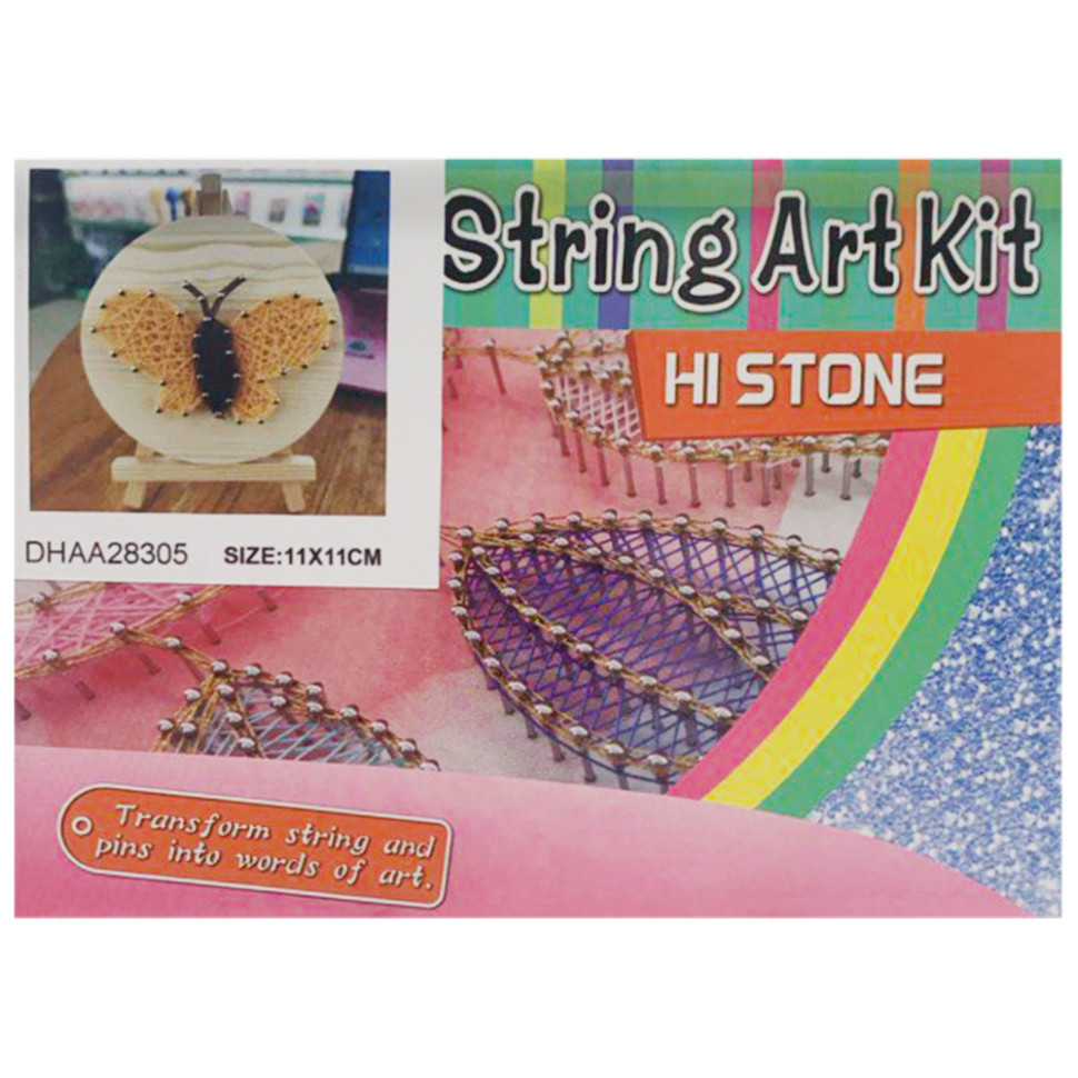 Дитячий набір для творчості стрінг-арт "Метелик" YG0115(28305) дерев'яна основа Вінниця - фото 1