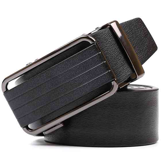 Оригінальний чоловічий ремінь Vintage 20364 Чорний Київ