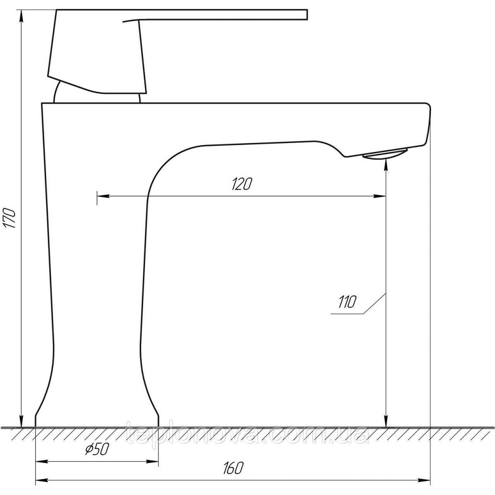 Змішувач для умивальника Globus Lux Laguna GLA-0401-7-WHITE Чернівці - фото 6