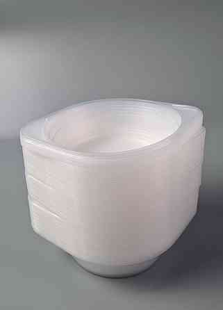 Тарілка одноразова поліпропіленова 500 мл — вага 7,5 г PP придатна для мікрохвильової печі (100 шт.) Харків