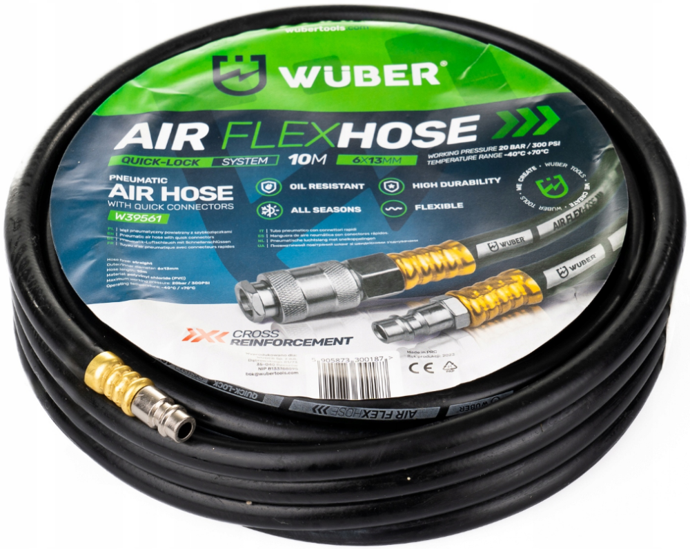 Шланг пневматичний до компресора 10м 6x13мм Wuber (Польща) Київ - фото 8