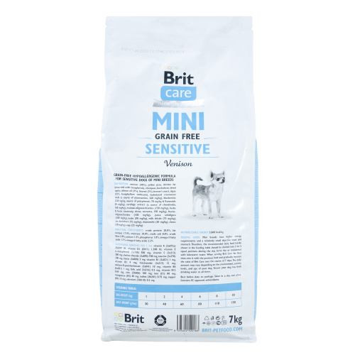 Корм сухий Brit Care Grain Free Mini Sensitive для собак мініатюрних порід з чутливим травленням з олениною 7 кг Київ - фото 3
