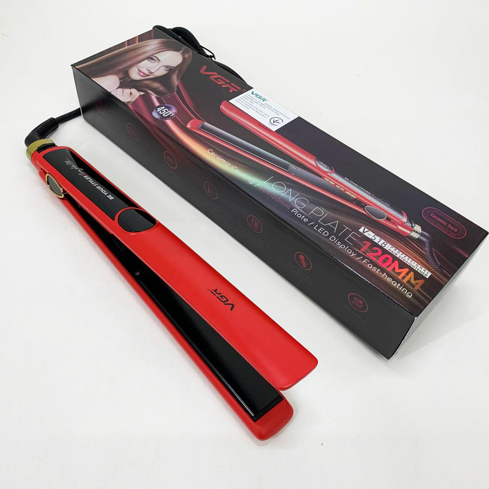 Ергономічна праска-випрямляч VGR V-518, Професійна праска, Щипці для кучерявого волосся NM-60 Івано-Франківськ - фото 10