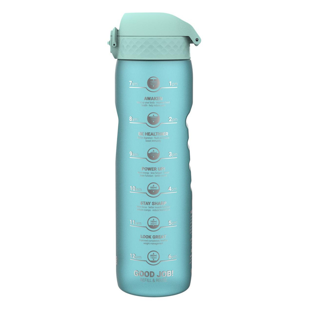 Пляшка для води ION8 1000 мл. BPA Free, Times To Drink, (ЕКО пляшка) BPA Free, Sonic Blue Каменское - изображение 1