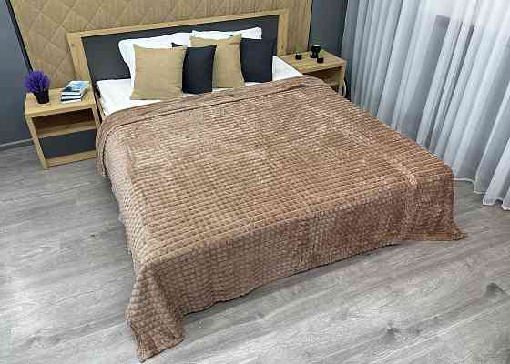 Плед-покривало Кубик 200х220 см (+-10см) Капучино (87-236) Київ