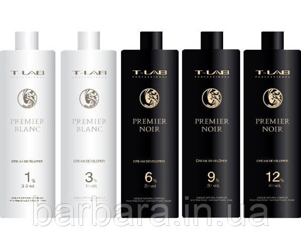 Крем-проявитель T-Lab Professional Premier Noir Cream Developer 1000 мл Киев - изображение 1