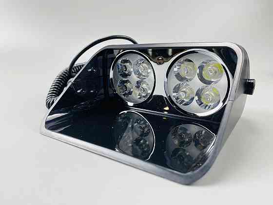 Маячок проблисковий автомобільний S8 стробоскоп мигалка 9-80V 8 led діодів білий спалах (під скло) Мукачево