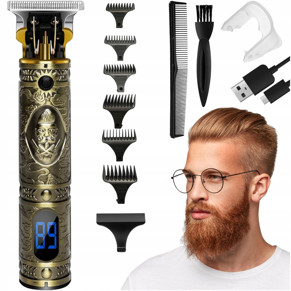 Тример акумуляторний для волосся та бороди 4в1 з 6 насадками Soulima (19590) 10 Вт Нововолинськ - фото 1