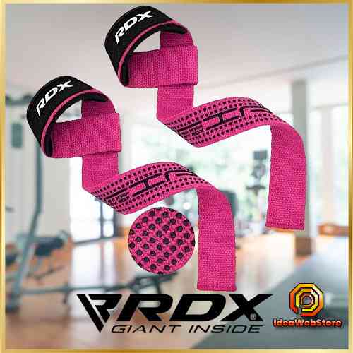 Лямки ремешки для становой тяги Лямки для тяги RDX S4 для надежного хвата и защиты запястья в тренажерном зале Киев