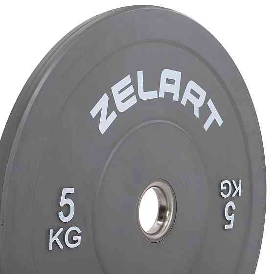 Диск бамперний для кросфіту гумовий 5 кг d-52мм Zelart-7797-5 Київ