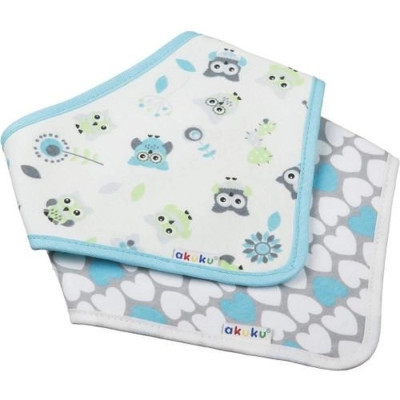 Нагрудничек Akuku бандана Голубые совы (A1471) Винница - изображение 1