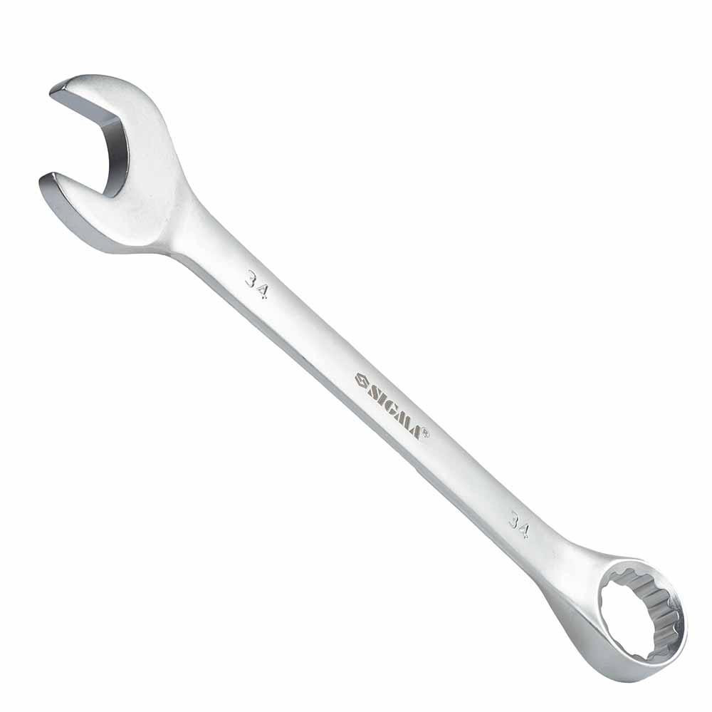 Ключ рожково-накидный 34мм CrV satine SIGMA (6021341) Ровно - изображение 4