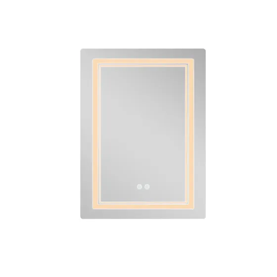 Дзеркало Qtap Cardinal (CA2) 600х800 з LED-підсвіткою Touch, з антизапотіванням, з димером, темп. кольору (3000-6500K) Reverse Київ