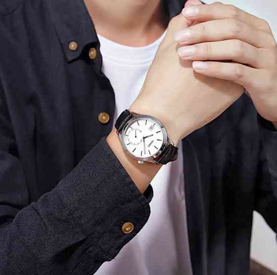 Мужские кварцевые часы Skmei 1581 Prestige черные с серебристым Киев