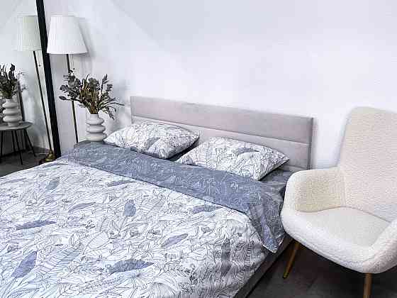 Ecotton Комплект постільної білизни Ecotton двоспальний 180х215 см сатин Листя (рис. 24312) Коломыя