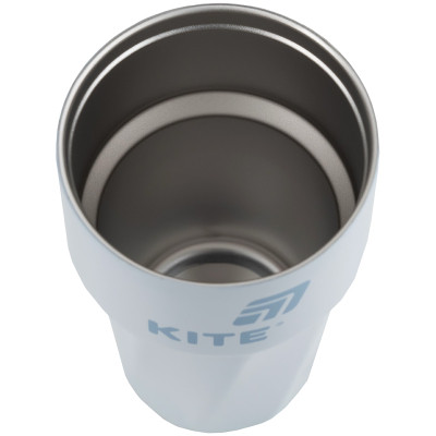 Термокружка Kite 450 мл сіро-блакитна (K25-1220-2) Вінниця - фото 3