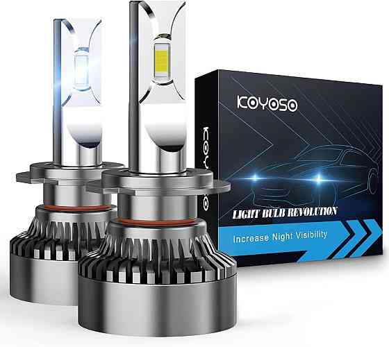 Світлодіодні лампи KOYOSO CANBUS H7 120W 20000LM 6000K з Німеччини Дніпро