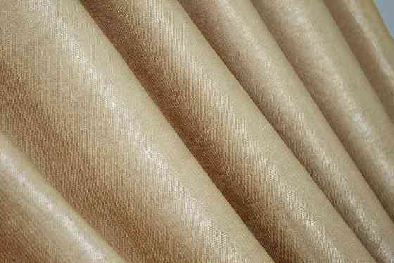 Комплект готових штор VR-Textil Льон Парма № 1089ш Золотистий 100х270 см 2 шт (31-533) Київ