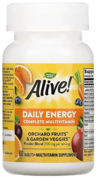 Мультивитамины Nature's Way Alive!, Daily Energy 60 таб Киев - изображение 1