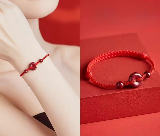 Красный браслет из киновари на плетеном шнурке – талисман удачи и защиты Киев - изображение 5