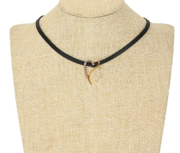 Колье-чокер Xuping 35952, ширина 4мм, кулон 24*14мм, длина 31+11см, позолота 18К Киев - изображение 3